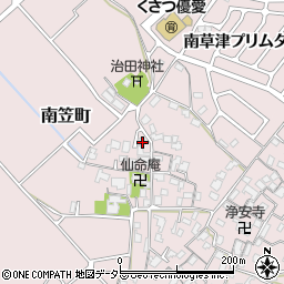 滋賀県草津市南笠町1179周辺の地図
