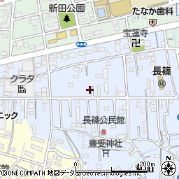 愛知県知立市長篠町新田東5-12周辺の地図