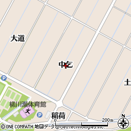 愛知県豊田市畝部東町中乞周辺の地図