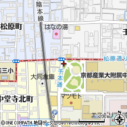 下京警察署中堂寺交番周辺の地図