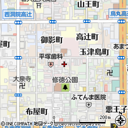 京都府京都市下京区中野之町172周辺の地図