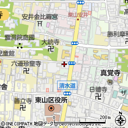 京都府京都市東山区玉水町周辺の地図