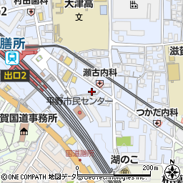 滋賀県大津市馬場3丁目1-12周辺の地図