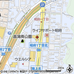 日産プリンス静岡販売昭府店周辺の地図