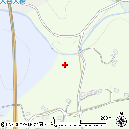 岡山県美作市北坂周辺の地図