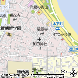 滋賀県大津市木下町7-1周辺の地図