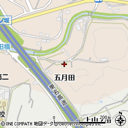 愛知県岡崎市真福寺町五月田周辺の地図