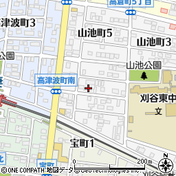 愛知県刈谷市山池町4丁目317周辺の地図