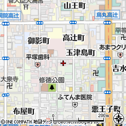 京都府京都市下京区中野之町182周辺の地図