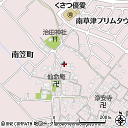 滋賀県草津市南笠町1183周辺の地図