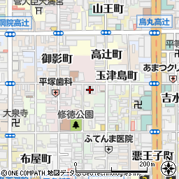 京都府京都市下京区中野之町182-1周辺の地図