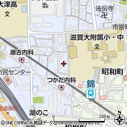 滋賀県大津市馬場3丁目8周辺の地図