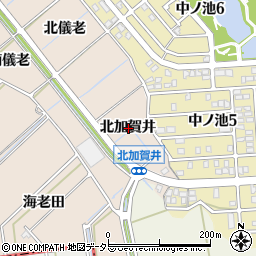 愛知県東海市高横須賀町北加賀井周辺の地図