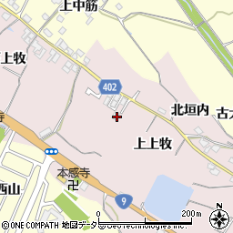 京都府亀岡市篠町王子上上牧周辺の地図