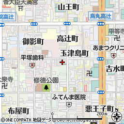 京都府京都市下京区中野之町189周辺の地図