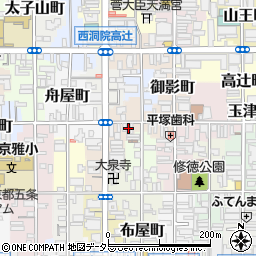京都府京都市下京区藪下町12周辺の地図