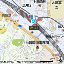 滋賀県大津市馬場2丁目12-57周辺の地図
