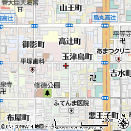 京都府京都市下京区中野之町191周辺の地図