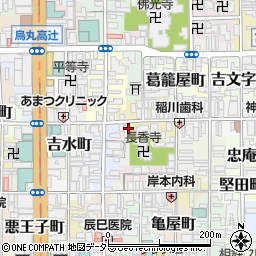 京都府京都市下京区本燈籠町周辺の地図