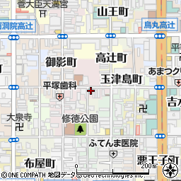 京都府京都市下京区中野之町178周辺の地図