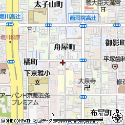 京都府京都市下京区天神前町周辺の地図