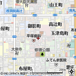 京都府京都市下京区中野之町165周辺の地図
