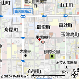 京都府京都市下京区藪下町22周辺の地図