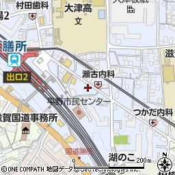 滋賀県大津市馬場3丁目1-6周辺の地図