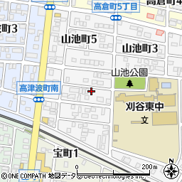 愛知県刈谷市山池町4丁目306周辺の地図