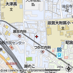 滋賀県大津市馬場3丁目9-3周辺の地図