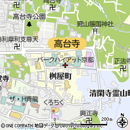 パークハイアット京都周辺の地図