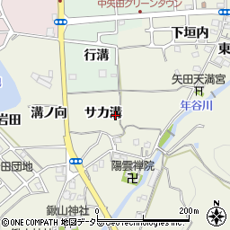 京都府亀岡市上矢田町サカ溝周辺の地図