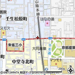 京都府京都市中京区壬生松原町19周辺の地図