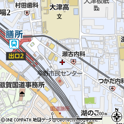 滋賀県大津市馬場3丁目1周辺の地図