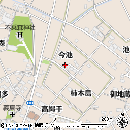 愛知県安城市里町今池周辺の地図