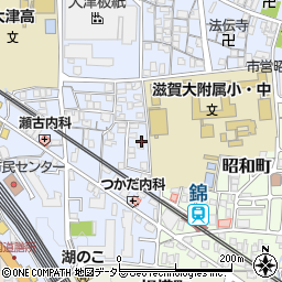 滋賀県大津市馬場3丁目8-17周辺の地図