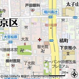 京都府京都市下京区来迎堂町719周辺の地図