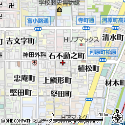 京都府京都市下京区石不動之町周辺の地図