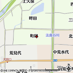 京都府亀岡市曽我部町西条町田周辺の地図