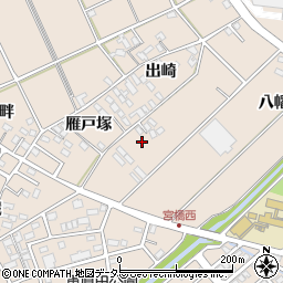 愛知県安城市里町出崎124周辺の地図