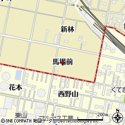 愛知県豊田市桝塚西町馬場前周辺の地図