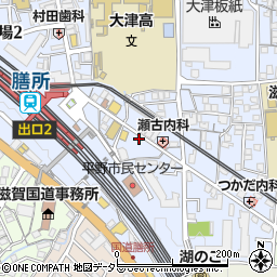 滋賀県大津市馬場3丁目1-5周辺の地図