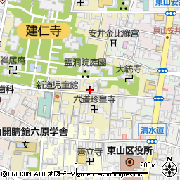 京都祇園 天ぷら 八坂 圓堂周辺の地図