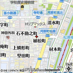 京都寺町松原郵便局周辺の地図