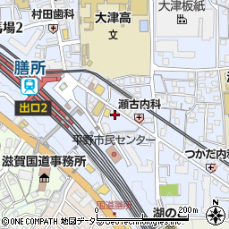 滋賀県大津市馬場3丁目1-4周辺の地図