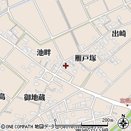 愛知県安城市里町出崎146周辺の地図