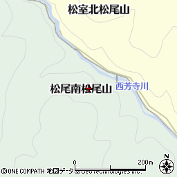 京都府京都市西京区松尾南松尾山周辺の地図