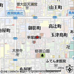 京都府京都市下京区中野之町164周辺の地図