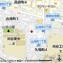 愛知県刈谷市山池町1丁目305周辺の地図