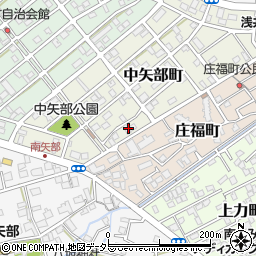 静岡県静岡市清水区中矢部町14周辺の地図